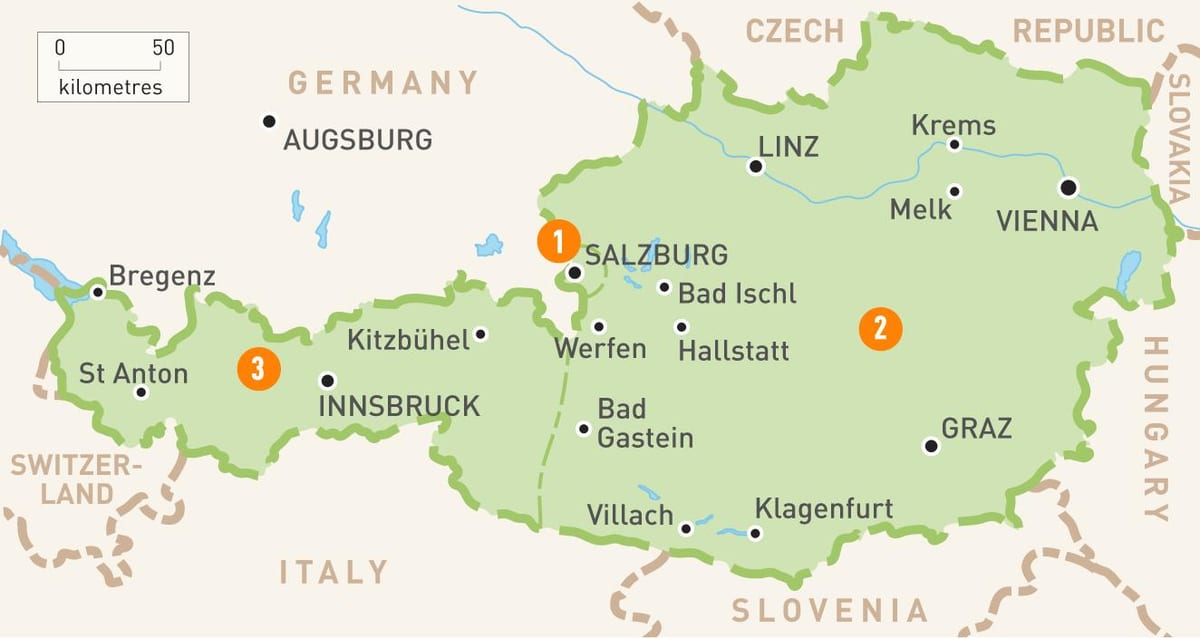 mapa bregenz rakousko