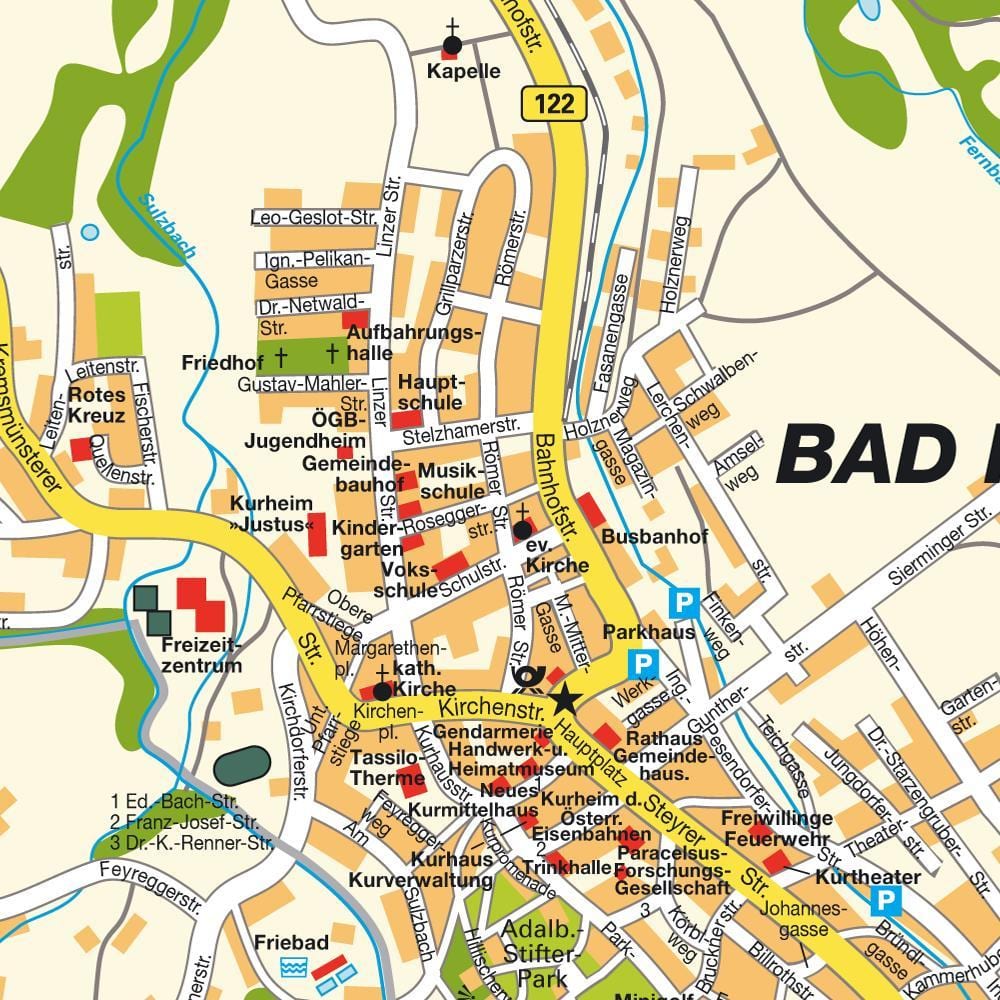 mapa hall, rakousko