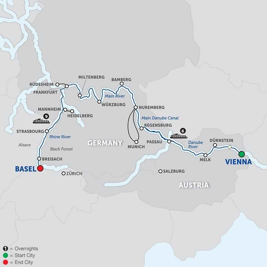 mapa rakousko, řeka