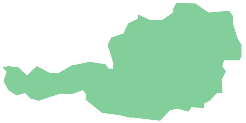 rakousko vektorové mapy