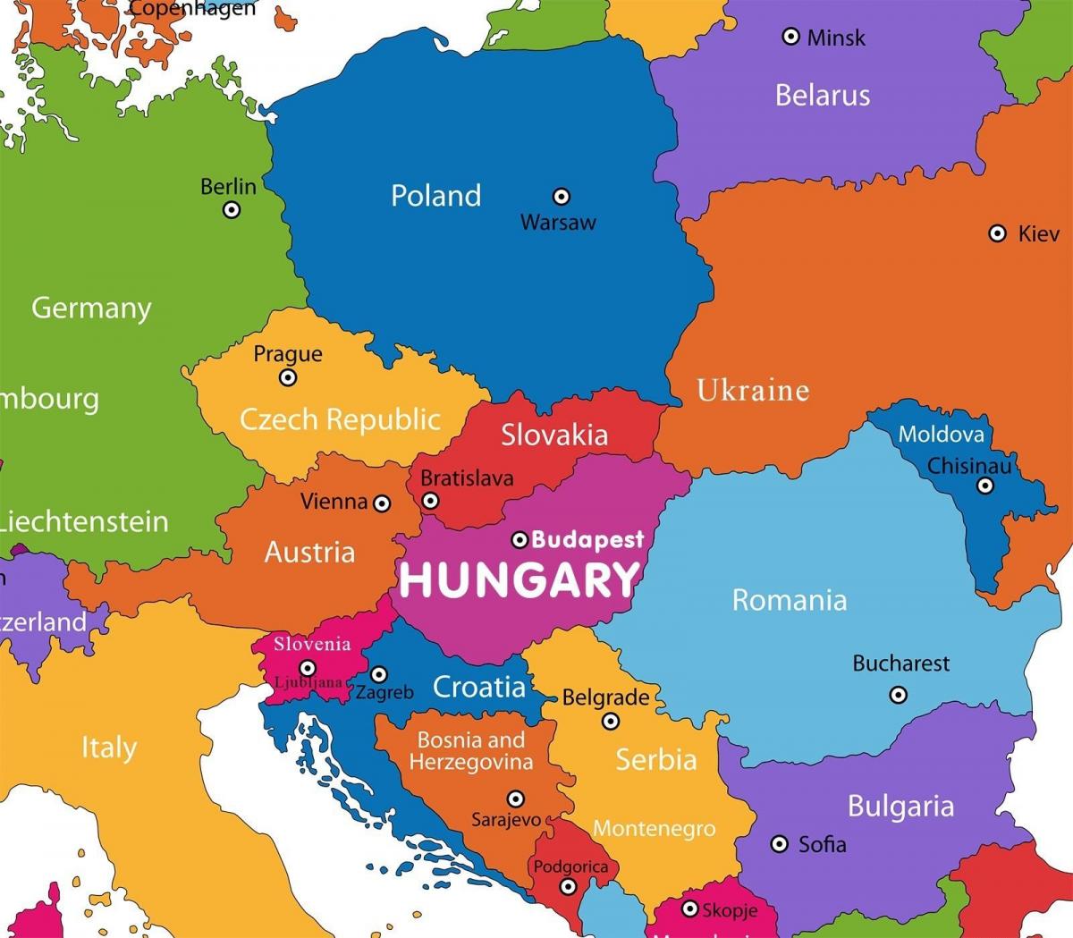 rakousko mapa v mapa světa