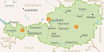 Mapa bregenz rakousko