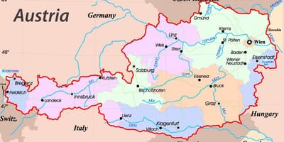 Mapa eisenstadt rakousko
