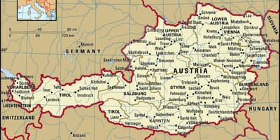 Mapa hradů a zámků v rakousku