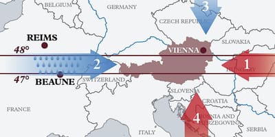 Mapa rakousko klimatu