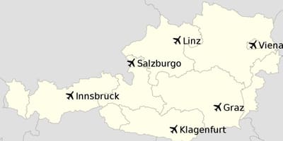 Letiště v rakousku mapě