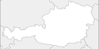 Mapa rakousko mapa obrys