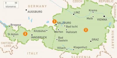 Mapa rakouska