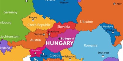 Rakousko mapa v mapa světa