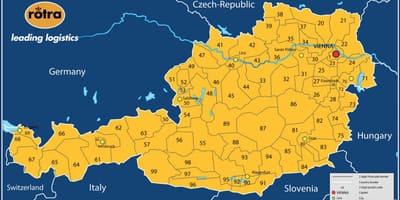 Mapa rakousko psč 