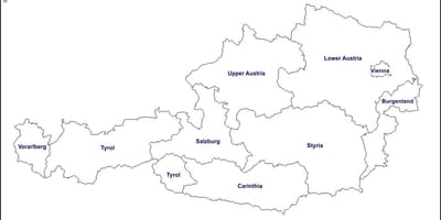 Slepá mapa rakouska