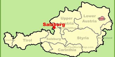 Rakousko salzburg mapě