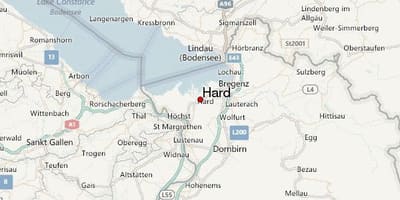 Mapa těžké rakousko