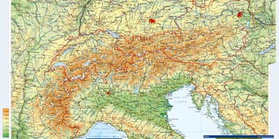 Mapa rakousko topografické