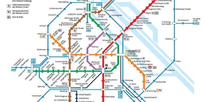 Vídeň rakousko mapa metra