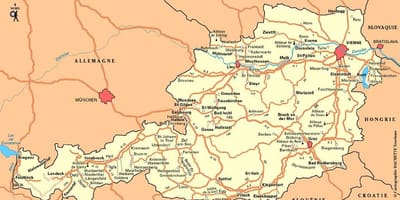 Mapa wien rakousko